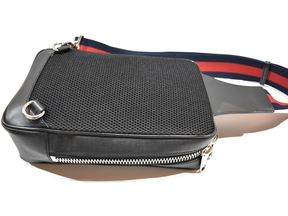 Gucci Black Body Clutch Crossbody Supreme Belt Bum Belt Canvas GG Bag